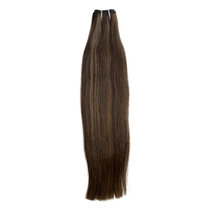 Mocha Highlight Straight - Super Double Drawn